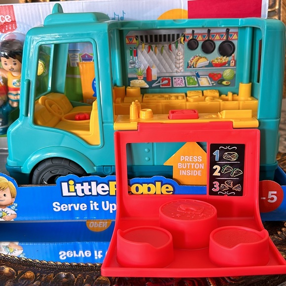 Little People Serve it up Talking Taco Food Truck New Fisheries-Price Great Gift - Picture 5 of 11